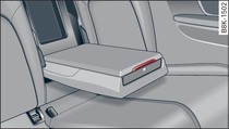 Rear centre armrest: First-aid kit